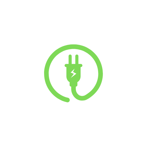 Véhicule en parking branché à l'électricité